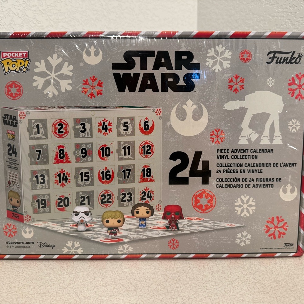 Funko Star Wars Disney Advent Calendar 24 Pc Vinyl Collection Holiday New - Picture 2 of 6